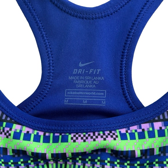 Nike Pro - Padded Racerback Pixel Sports Bra - M - Picture 5 of 6